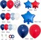 142pcs Red White and Blue Balloon Arch Garland Kit, Navy Blue for Blue 2024 Graduation Decorations July 4th Birthday Baseball Nautical Theme Party Flag Party Election Party